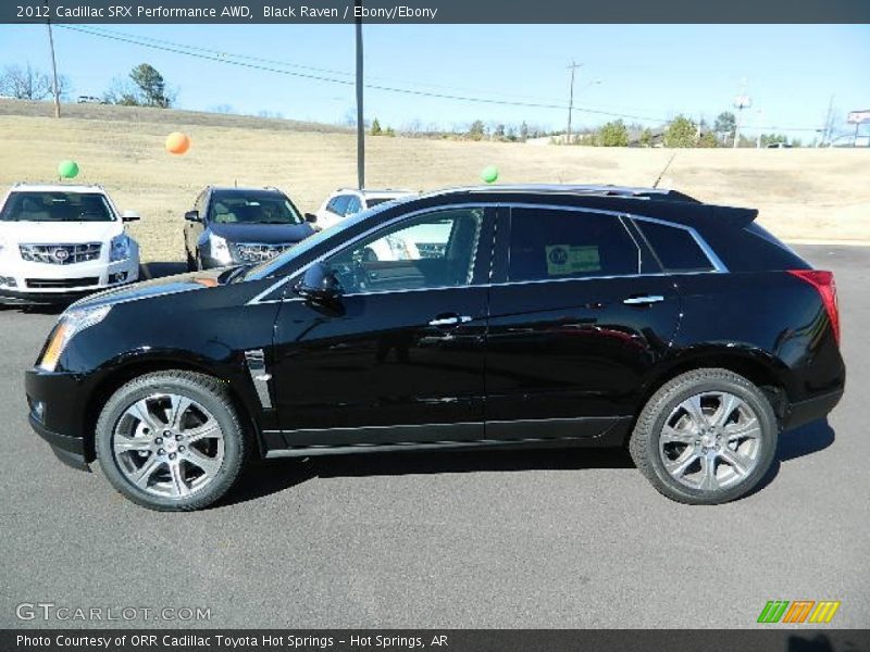 Black Raven / Ebony/Ebony 2012 Cadillac SRX Performance AWD