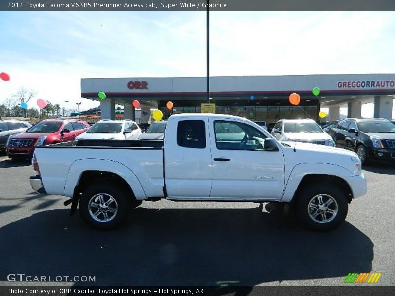 Super White / Graphite 2012 Toyota Tacoma V6 SR5 Prerunner Access cab