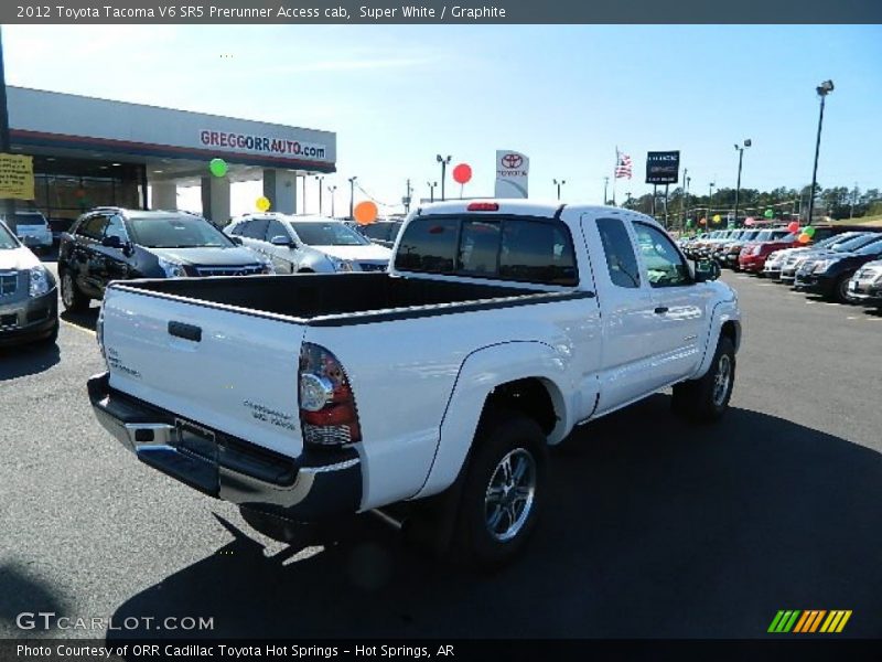 Super White / Graphite 2012 Toyota Tacoma V6 SR5 Prerunner Access cab