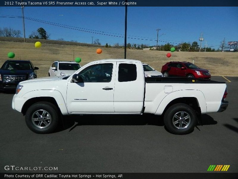 Super White / Graphite 2012 Toyota Tacoma V6 SR5 Prerunner Access cab