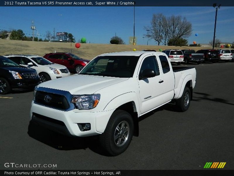 Super White / Graphite 2012 Toyota Tacoma V6 SR5 Prerunner Access cab