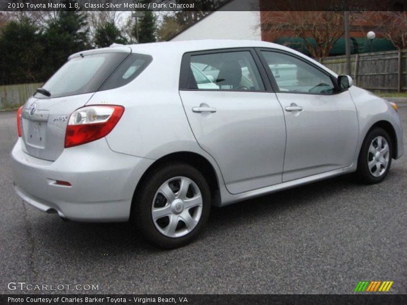 Classic Silver Metallic / Dark Charcoal 2010 Toyota Matrix 1.8