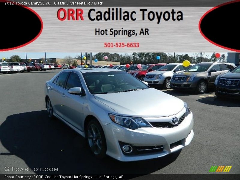 Classic Silver Metallic / Black 2012 Toyota Camry SE V6