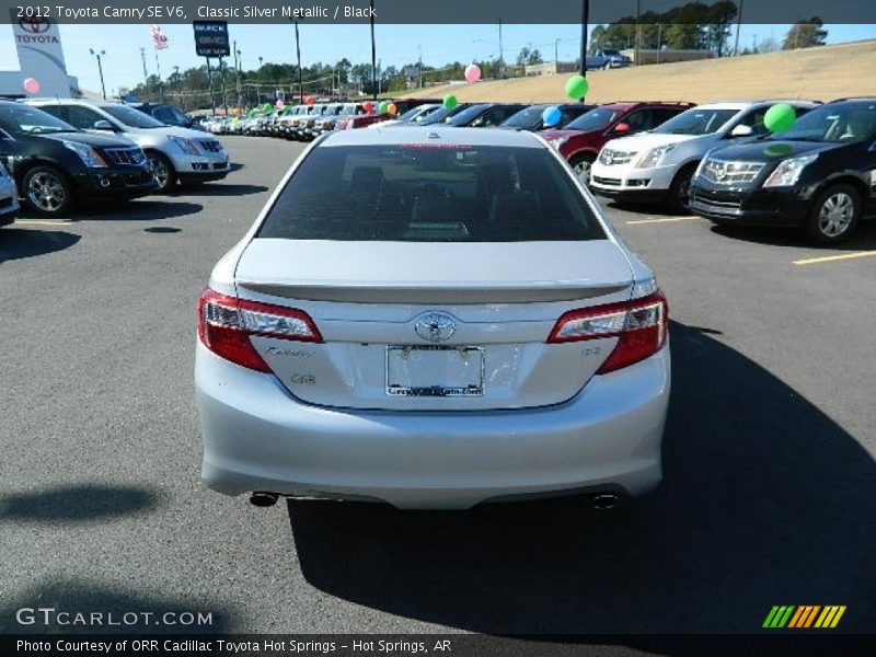 Classic Silver Metallic / Black 2012 Toyota Camry SE V6