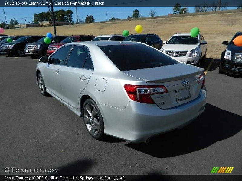 Classic Silver Metallic / Black 2012 Toyota Camry SE V6