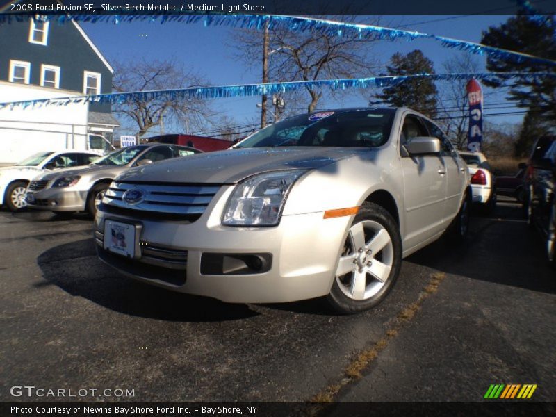 Silver Birch Metallic / Medium Light Stone 2008 Ford Fusion SE