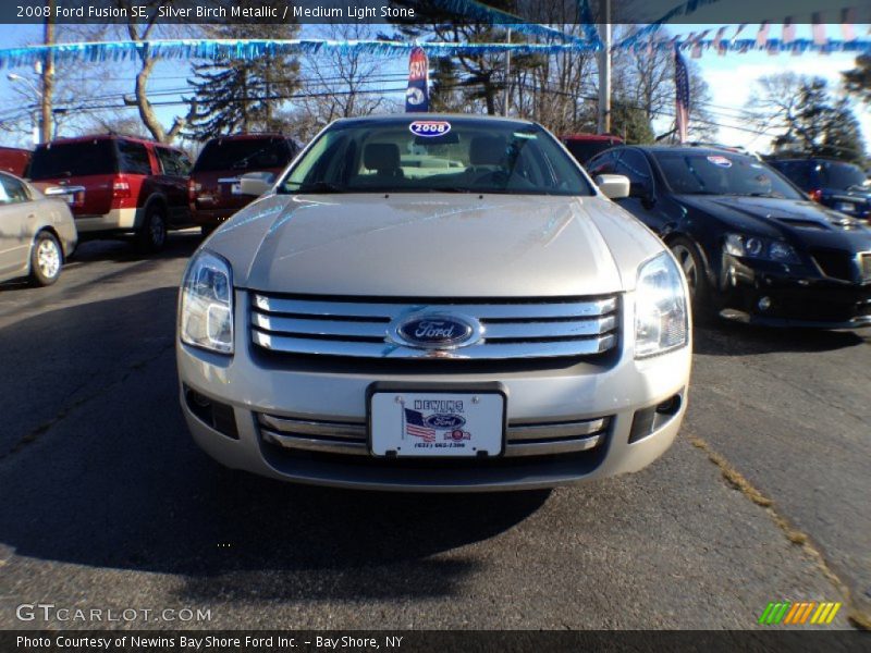 Silver Birch Metallic / Medium Light Stone 2008 Ford Fusion SE