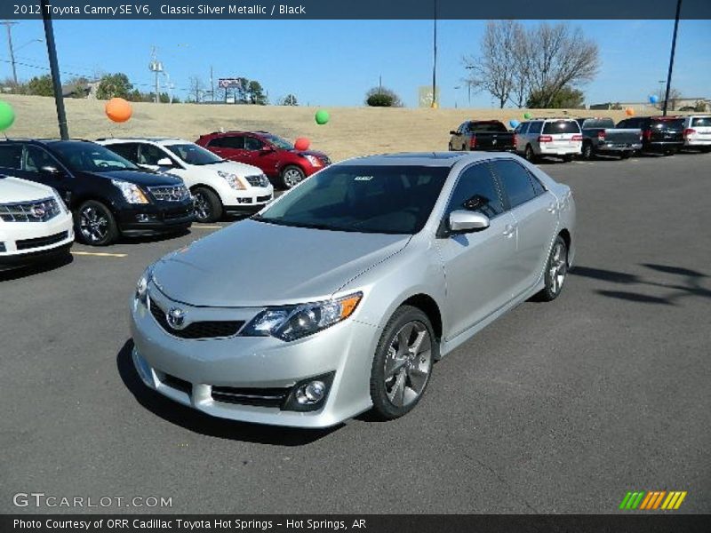 Classic Silver Metallic / Black 2012 Toyota Camry SE V6