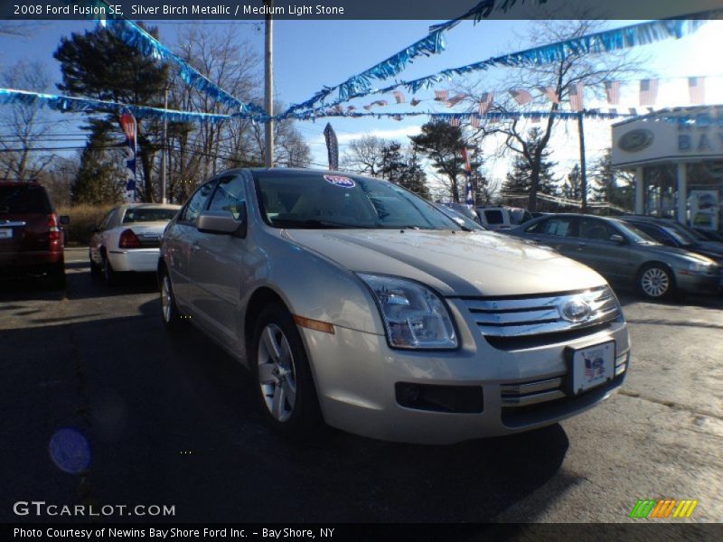 Silver Birch Metallic / Medium Light Stone 2008 Ford Fusion SE