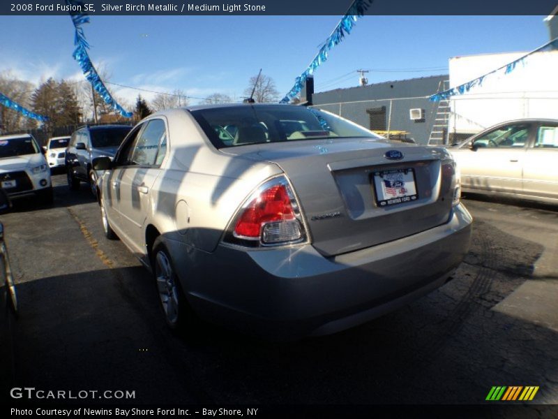 Silver Birch Metallic / Medium Light Stone 2008 Ford Fusion SE