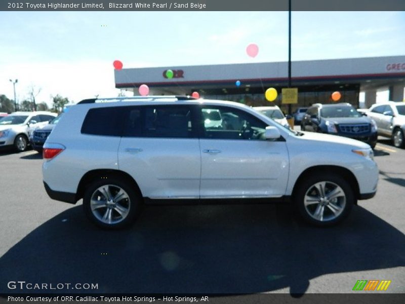 Blizzard White Pearl / Sand Beige 2012 Toyota Highlander Limited