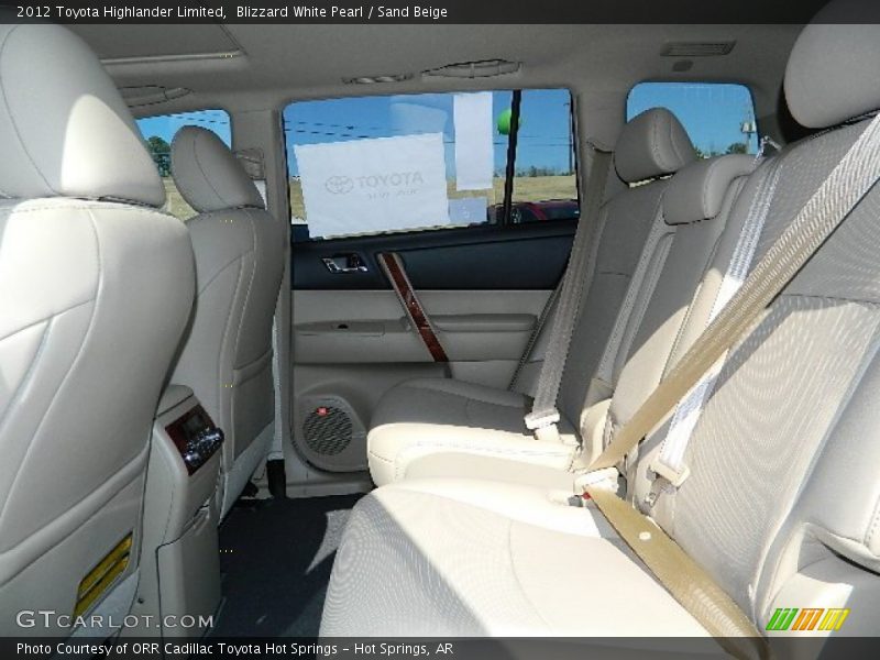 Blizzard White Pearl / Sand Beige 2012 Toyota Highlander Limited