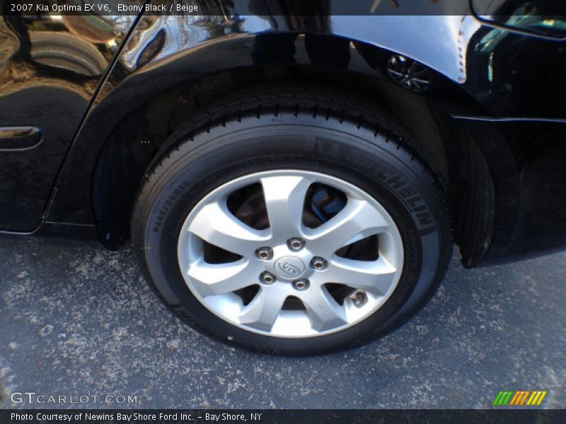 Ebony Black / Beige 2007 Kia Optima EX V6