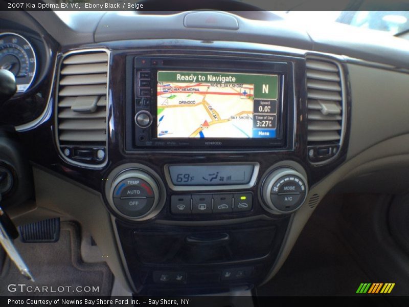 Ebony Black / Beige 2007 Kia Optima EX V6