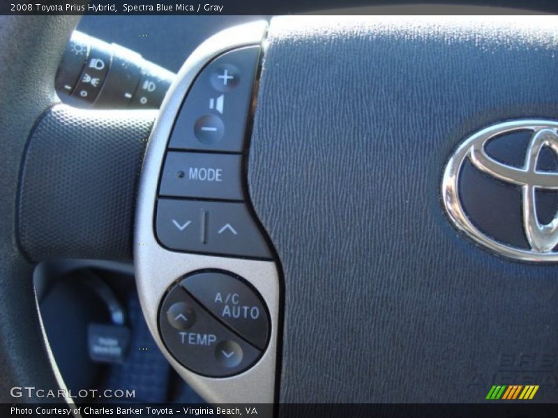 Spectra Blue Mica / Gray 2008 Toyota Prius Hybrid
