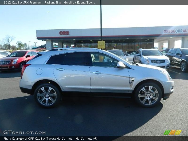 Radiant Silver Metallic / Ebony/Ebony 2012 Cadillac SRX Premium