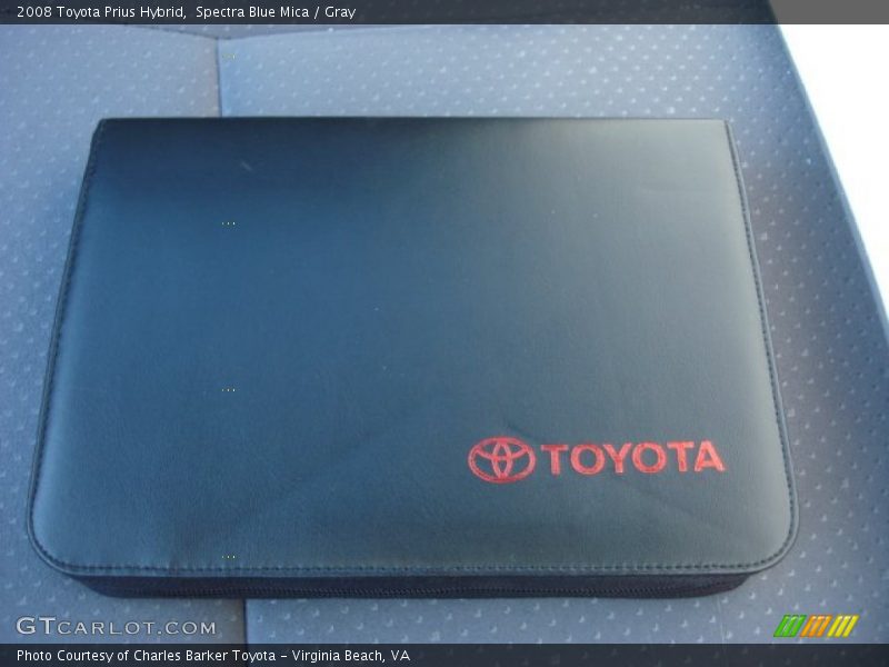 Spectra Blue Mica / Gray 2008 Toyota Prius Hybrid