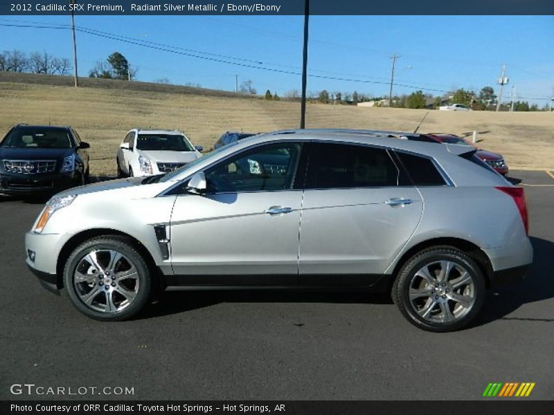 Radiant Silver Metallic / Ebony/Ebony 2012 Cadillac SRX Premium