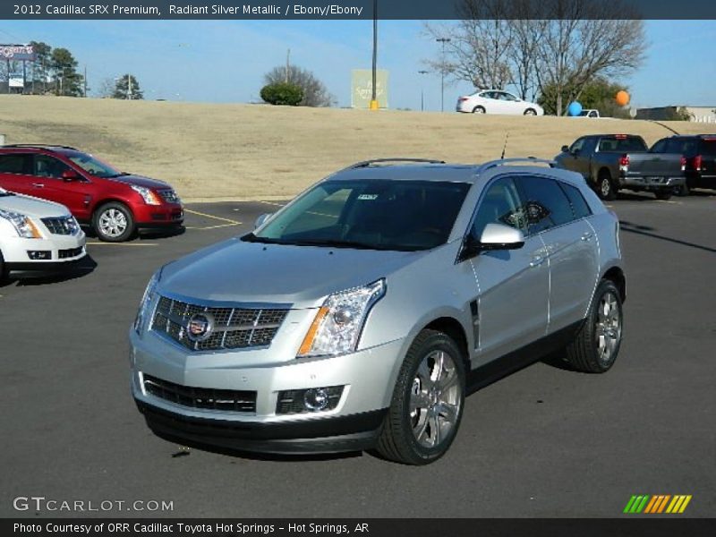 Radiant Silver Metallic / Ebony/Ebony 2012 Cadillac SRX Premium