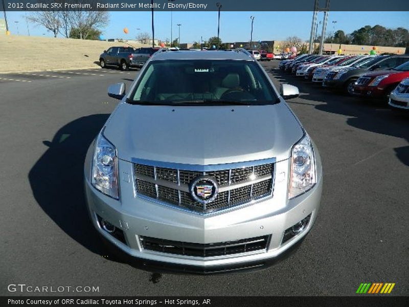 Radiant Silver Metallic / Ebony/Ebony 2012 Cadillac SRX Premium