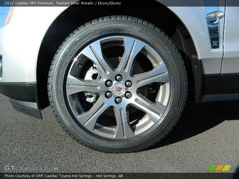 Radiant Silver Metallic / Ebony/Ebony 2012 Cadillac SRX Premium
