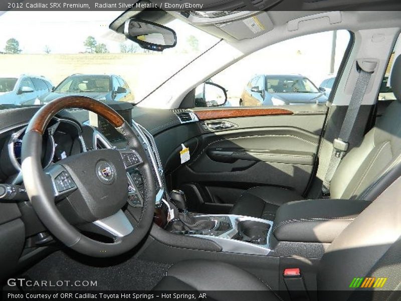 Radiant Silver Metallic / Ebony/Ebony 2012 Cadillac SRX Premium