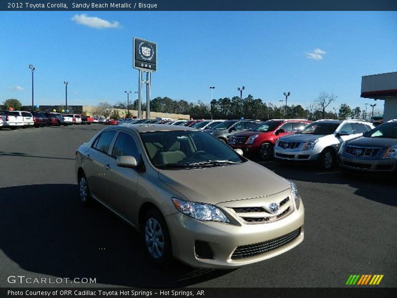 Sandy Beach Metallic / Bisque 2012 Toyota Corolla