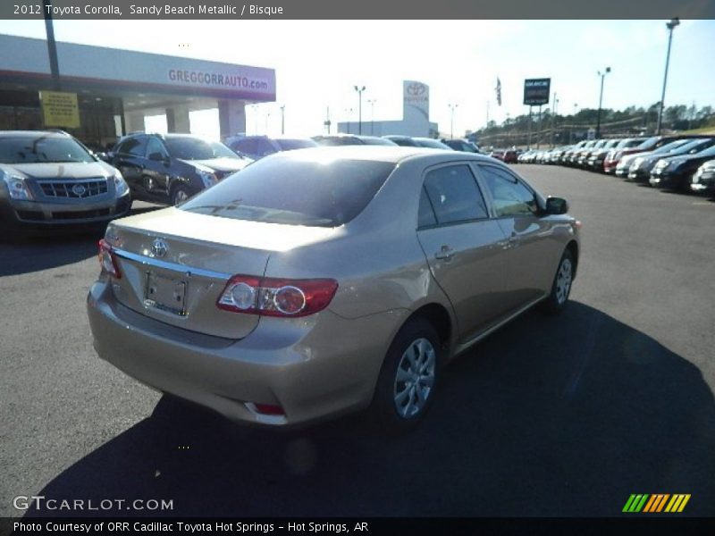 Sandy Beach Metallic / Bisque 2012 Toyota Corolla