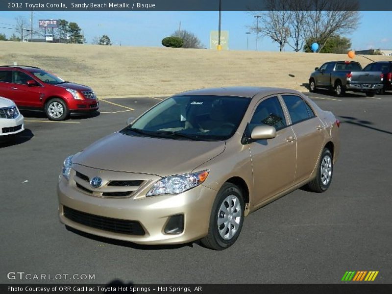 Sandy Beach Metallic / Bisque 2012 Toyota Corolla