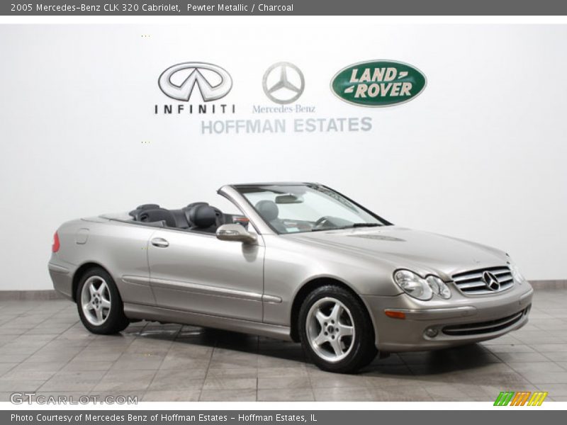 Pewter Metallic / Charcoal 2005 Mercedes-Benz CLK 320 Cabriolet