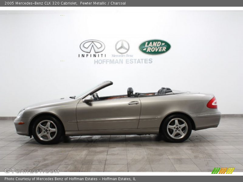 Pewter Metallic / Charcoal 2005 Mercedes-Benz CLK 320 Cabriolet