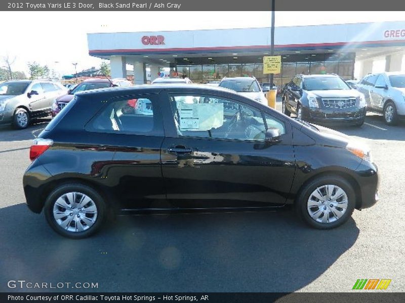 Black Sand Pearl / Ash Gray 2012 Toyota Yaris LE 3 Door