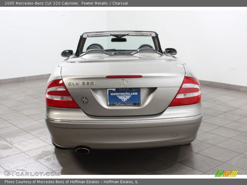 Pewter Metallic / Charcoal 2005 Mercedes-Benz CLK 320 Cabriolet