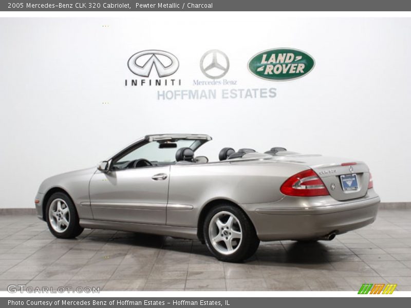 Pewter Metallic / Charcoal 2005 Mercedes-Benz CLK 320 Cabriolet