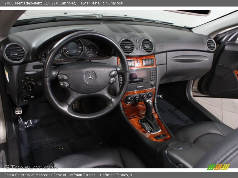 Pewter Metallic / Charcoal 2005 Mercedes-Benz CLK 320 Cabriolet