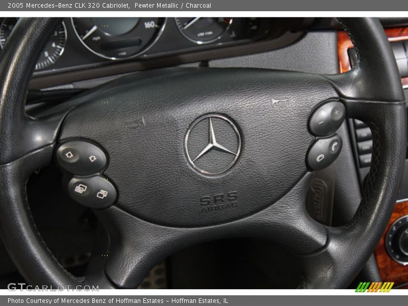 Pewter Metallic / Charcoal 2005 Mercedes-Benz CLK 320 Cabriolet
