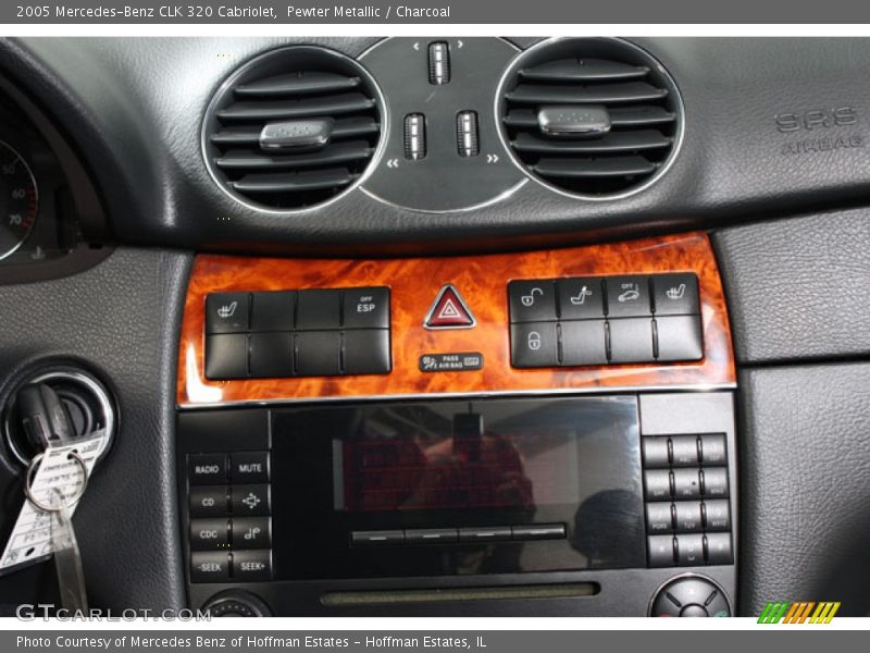 Pewter Metallic / Charcoal 2005 Mercedes-Benz CLK 320 Cabriolet