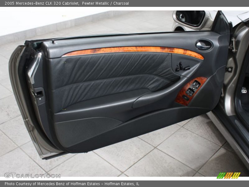 Pewter Metallic / Charcoal 2005 Mercedes-Benz CLK 320 Cabriolet