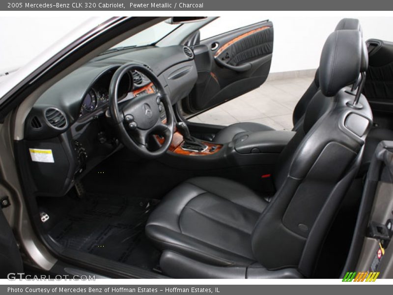 Pewter Metallic / Charcoal 2005 Mercedes-Benz CLK 320 Cabriolet