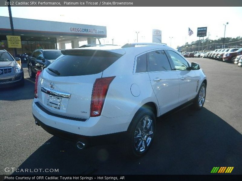 Platinum Ice Tricoat / Shale/Brownstone 2012 Cadillac SRX Performance