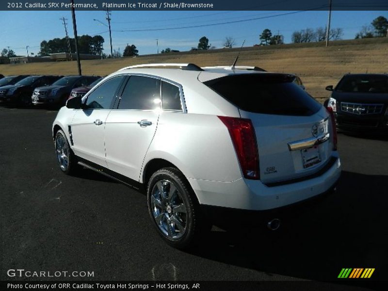 Platinum Ice Tricoat / Shale/Brownstone 2012 Cadillac SRX Performance