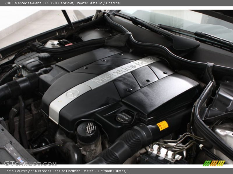 Pewter Metallic / Charcoal 2005 Mercedes-Benz CLK 320 Cabriolet