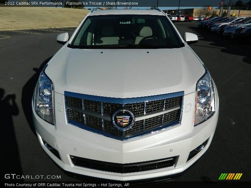 Platinum Ice Tricoat / Shale/Brownstone 2012 Cadillac SRX Performance