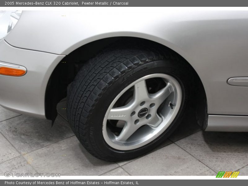 Pewter Metallic / Charcoal 2005 Mercedes-Benz CLK 320 Cabriolet