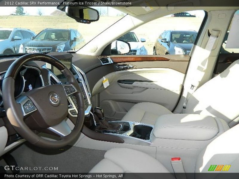 Platinum Ice Tricoat / Shale/Brownstone 2012 Cadillac SRX Performance