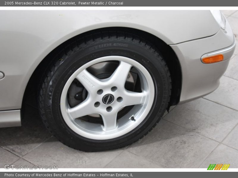 Pewter Metallic / Charcoal 2005 Mercedes-Benz CLK 320 Cabriolet