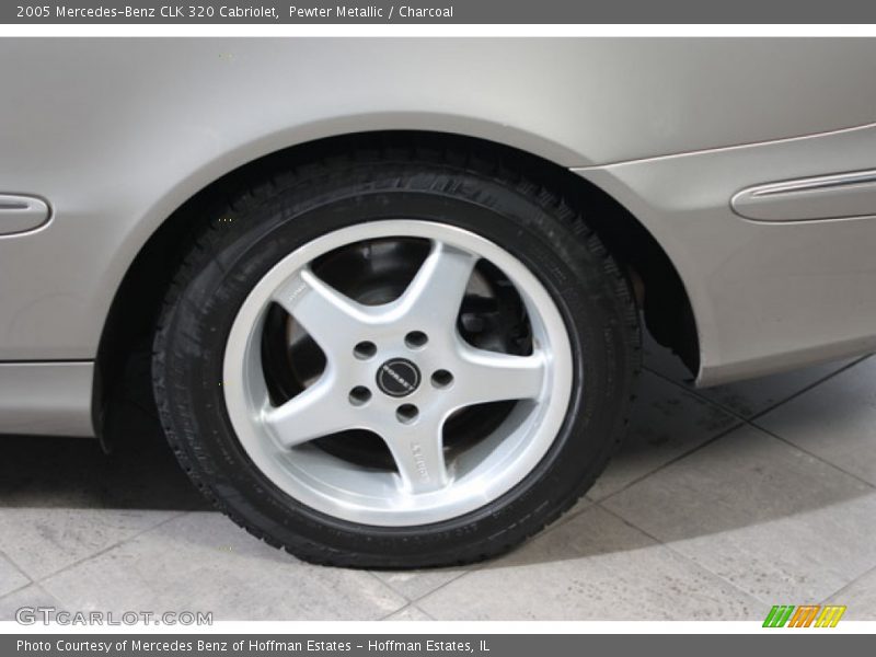 Pewter Metallic / Charcoal 2005 Mercedes-Benz CLK 320 Cabriolet
