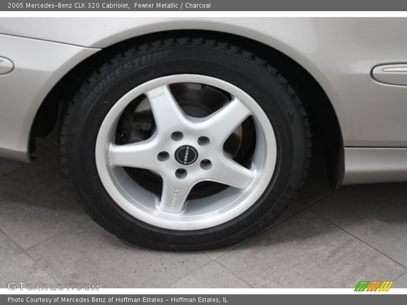 Pewter Metallic / Charcoal 2005 Mercedes-Benz CLK 320 Cabriolet
