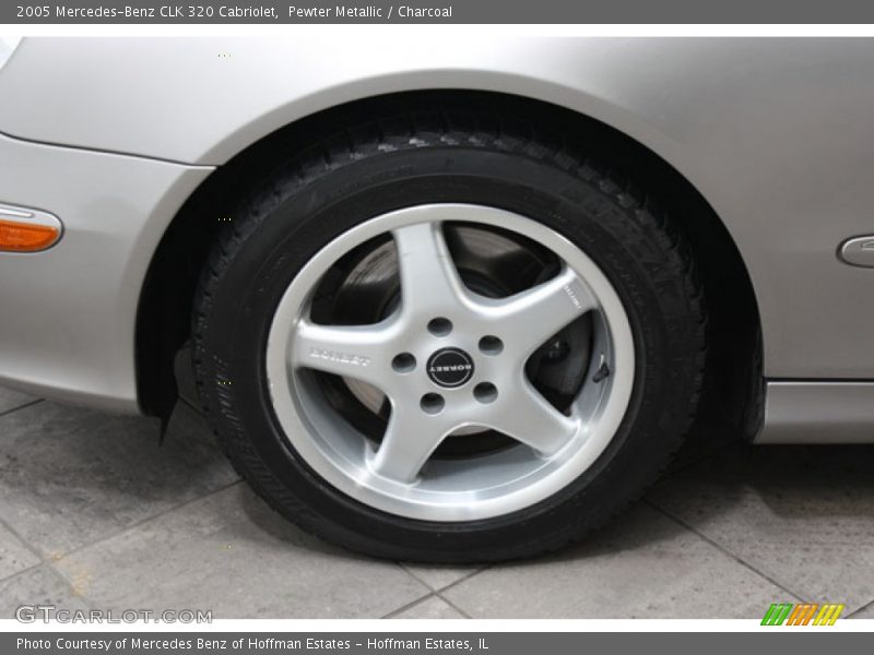 Pewter Metallic / Charcoal 2005 Mercedes-Benz CLK 320 Cabriolet