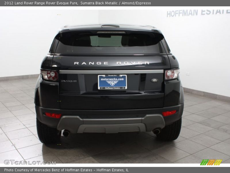 Sumatra Black Metallic / Almond/Espresso 2012 Land Rover Range Rover Evoque Pure